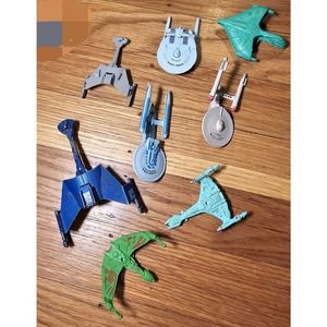 Star Trek Micro Machines Figures Spaceships - Lot of 8 Ships Loose